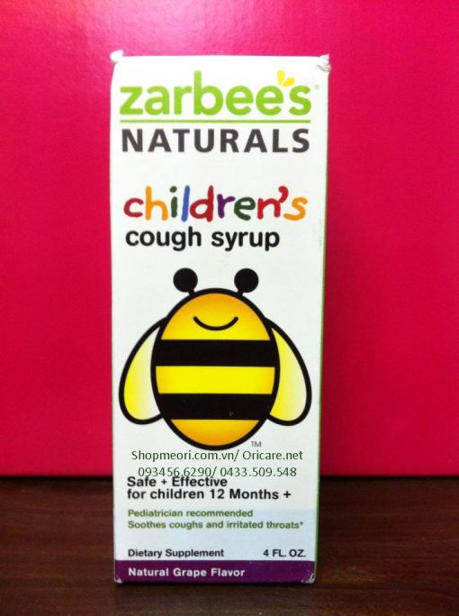 SIRO HO ZARBEE'S NATURALS CHILDREN'S COUGH SYRUP (12m+)- MỸ
