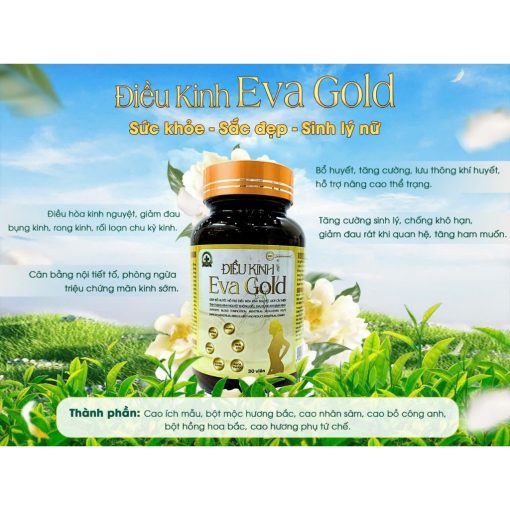 EVA GOLD Hỗ Trợ Điều Hòa Kinh Nguyệt Cân Bằng Nội Tiết Tố - Liulyshop