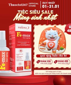 ( Hàng nhập khẩu)Sắt xịt Fe-Max Iron Spray / Femax phòng ngừa thiếu máu do thiếu sắt