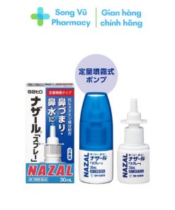 [Hàng Nội Địa] Xịt mũi Nazal Nhật Bản 30ml - Xịt Ngạt Mũi