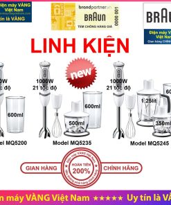 [Mã ELMS10 giảm 6% đơn 50K] Linh kiện Máy xay cầm tay Braun MQ5000 MQ5200 MQ5035 MQ5235 MQ5045 MQ5245 - Hàng chính hãng