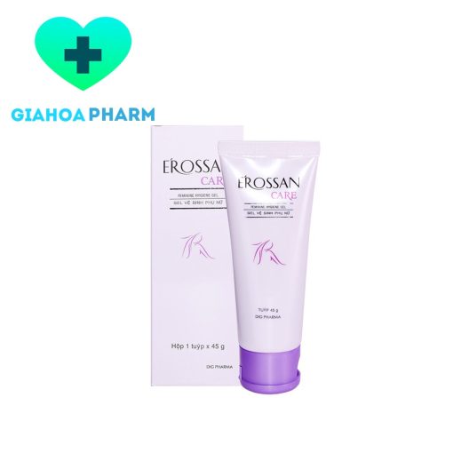 Gel vệ sinh Phụ nữ Erossan Care (Dược Hậu Giang - DHG Pharma) - Làm sạch