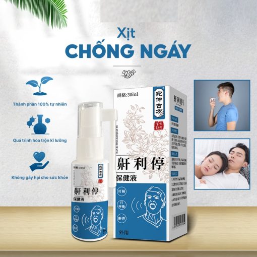 Xịt chống ngáy Tắc mũi và chảy nước mũi hiệu quả cho người lớn 30ML giúp nhanh chóng giảm viêm xoang và đường thở trong suốt