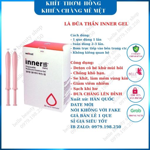 Đũa thần inner ⚜️FREESHIP⚜️ Đũa phụ khoa gel se khít vùng kín ngăn ngừa phụ khoa