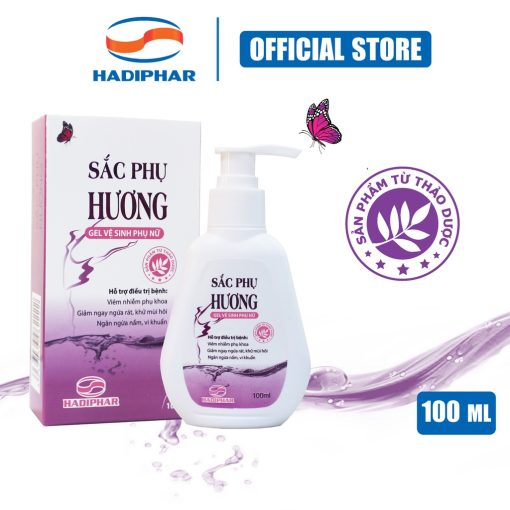 Dung dịch vệ sinh phụ nữ Sắc Phụ Hương giảm ngứa ngăn ngừa nấm và vi khuẩn (Gel 100ml)