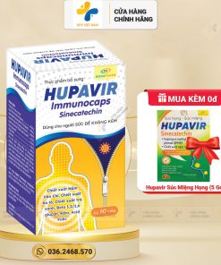 Viên Uống Hupavir Immunocaps tăng đề kháng - Hỗ trợ tăng đào thải HPV