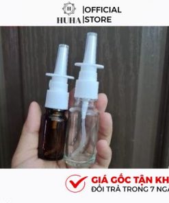 Vỏ Chai Lọ Xịt Mũi Thẳng Thủy Tinh 5ml