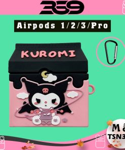 [Video shop tự quay]Ốp Airpods 1/2/3/Pro Hình hộp sữa kuromi dễ thương- Mã TSN301