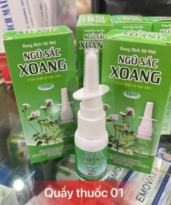 Dung dịch xịt mũi Xoang ngũ sắc lọ 15ml - tinh chất cỏ ngũ sắc