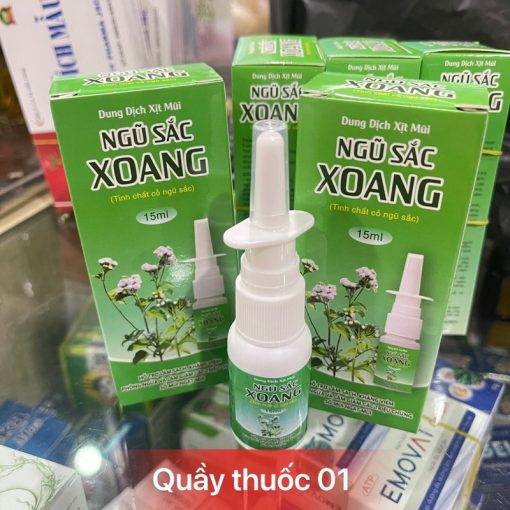 Dung dịch xịt mũi Xoang ngũ sắc lọ 15ml - tinh chất cỏ ngũ sắc