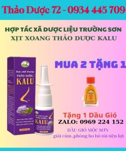 [Combo Mua 2 Tặng1]Xịt Xoang KaLu-100 % từ thảo dược thiên niên