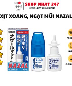 [Hỏa Tốc HN] Xịt xoang mũi ngạt mũi Nazal Sato 30ml nội địa Nhật Bản