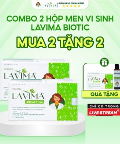 [MUA 2 TẶNG 2] 02 Hộp viên uống Lavima Biotic 20v TẶNG 1 Hộp viên uống 20V và 01 Gel rửa Lavima 88g