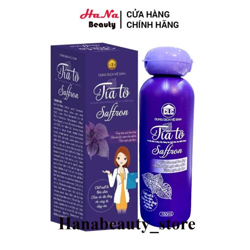 Dung Dịch Vệ Sinh Tía Tô Saffron 150ml Hết Khí Hư Nấm Ngứa Mùi Hôi Vùng Kín.