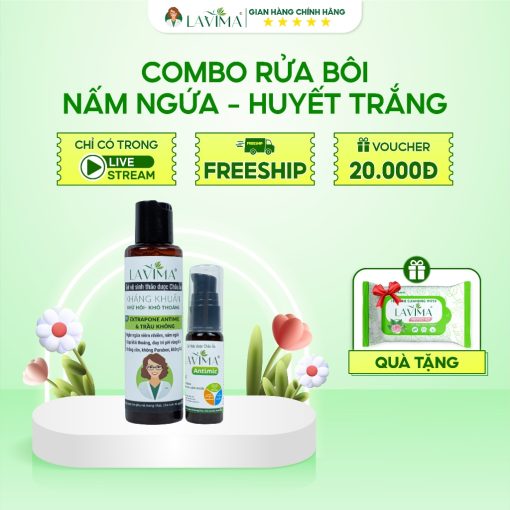 [TẶNG KÈM KHĂN ƯỚT] Combo Bộ Gel Rửa và Gel Bôi Thảo Dược Lavima TẶNG KÈM Khăn Ướt Lavima Protect 4.0 Gói 10 Tờ