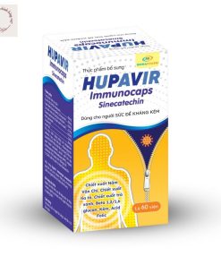 {Che tên} Viên uống Hupavir Immunocaps tăng đề kháng hộp 60 viên - Hỗ trợ tăng đào thải hpv