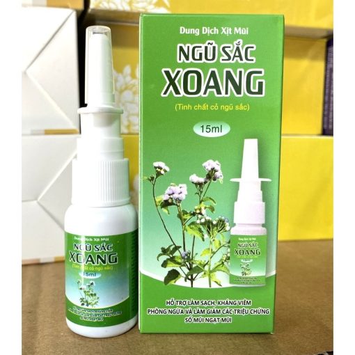 dung dịch xịt mũi ngũ sắc Xoang Thông xoang giảm đau đầu