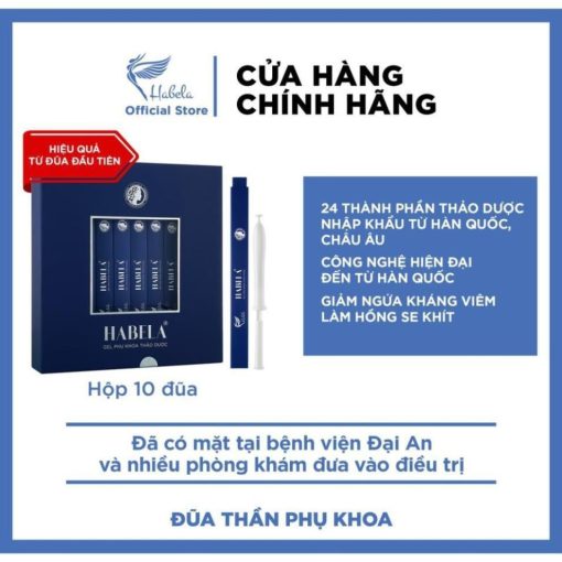 Gel Đũa Thần Habela Dung dịch Vệ Sinh Phụ Nữ - Se Khít Làm Hồng Vùng Kín thảo dược thiên nhiên 5ml