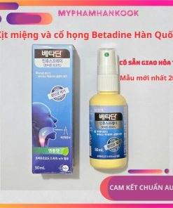 Xịt miệng và cổ họng Betadine Hàn Quốc