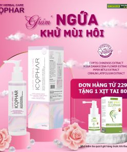 [DATE 2027] Dung dịch vệ sinh phụ nữ LUXURY HERBAL CARE ICOPHAR - Đánh bay viêm nhiễm