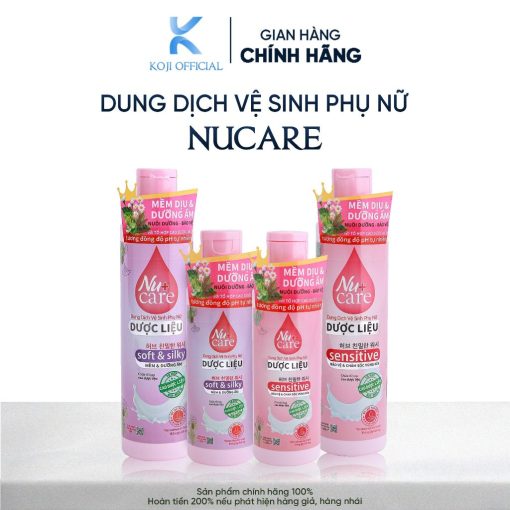 Dung dịch vệ sinh phụ nữ Nucare dược liệu thiên nhiên nuôi dưỡng vùng kín tươi trẻ 250ml