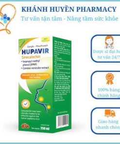 {Che tên} Nước súc miệng súc họng Hupavir hỗ trợ sùi mào gà