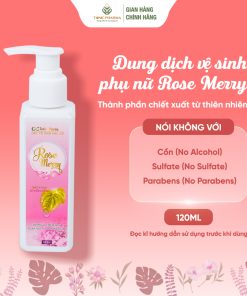 Dung Dịch Vệ Sinh Phụ Nữ Rose Merry Hỗ Trợ Dưỡng Ẩm