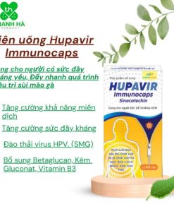 Viên Uống Hupavir Immunocaps tăng đề kháng - Hỗ trợ tăng đào thải HPV