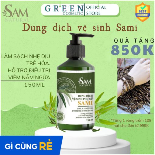 Dung Dịch Vệ Sinh Phụ Nữ Sami Chiết Xuất Lá Xoài Ấn Độ 150ML