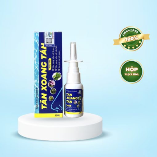 Dung dịch xịt mũi Tân Xoang Tán Tất Thành Pharma giảm ngạt mũi 15ml