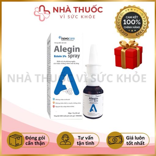 ✅[Mua 1 kèm Quà tặng ] Xịt Mũi Alegin Spray Giúp Giảm Viêm Mũi Dị Ứng