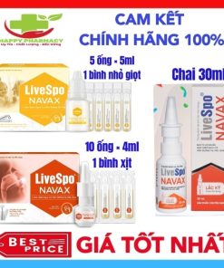 [Hỏa Tốc HCM] Xịt Mũi Livespo Navax - Nước Muối Sinh Lý LiveSpo NAVAX Giúp Giảm Nguy Cơ Viêm Đường Tai