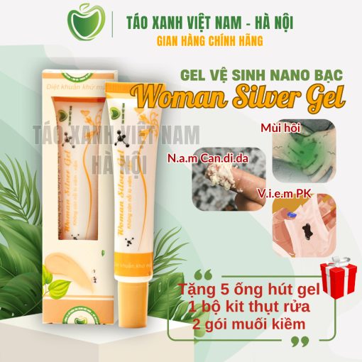 Gel Nano bạc Woman Silver Gel   Dung dịch vệ sinh phụ nữ   Táo Xanh Việt Nam