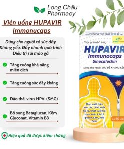 Viên Uống Hupavir Immunocaps tăng đề kháng - Hỗ trợ tăng đào thải HPV