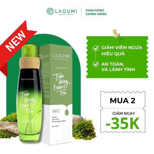 [HCM] Dung dịch vệ sinh phụ nữ LAGUMI trầu không tràm trà 100ml