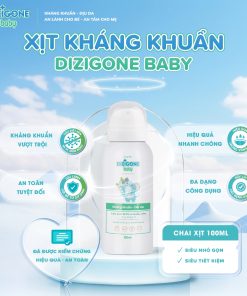 Xịt kháng khuẩn DIZIGONE Baby 100ml - Vệ sinh tay chân