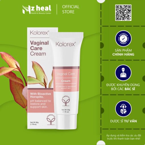 [Hỏa tốc] Kem Thoa Vùng Kín Kolorex Vaginal Cream 50g - Nzheal