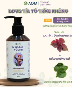 Dung Dịch Vệ Sinh Tía Tô Trầu Không A OM Natural Giảm Mùi Vùng Kín