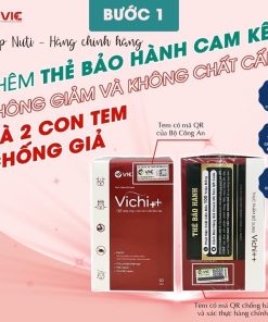 Giảm cân Vichi ++ viên uống giảm cân an toàn  dành cho cơ địa chai lờn  khó giảm 1 hộp 30 viên tặng khóa cân -NUTI