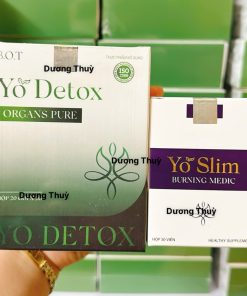 Combo Giảm Cân Yo Slim và Yo Detox Thanh Lọc Chính Hãng B.O.T tặng kèm viên siết eo ( Bộ đôi hủy mỡ YoSlim và YoDetox )