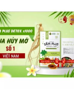 ( che tên ) combo hộp 30 viên kẹo giảm cân sâm plus tặng hộp 15 gói trà đào cam xả