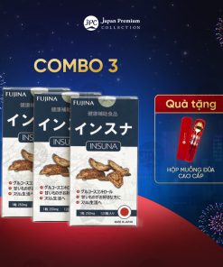 Combo 3 Hộp Viên uống hỗ trợ điều trị tiểu đường Insuna Fujina Nhật Bản - Lọ 120 viên