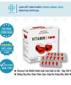 Vitamin E Đỏ 400IU - Hỗ Trợ Làm Đẹp Da